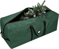 Christmas Tree Storage Bag - Fits Up to 9 Ft Large Artificial Christmas Tree, Heavy Duty 600D Oxford Cloth Xmas Tree Container with Handles & Zipper - Green