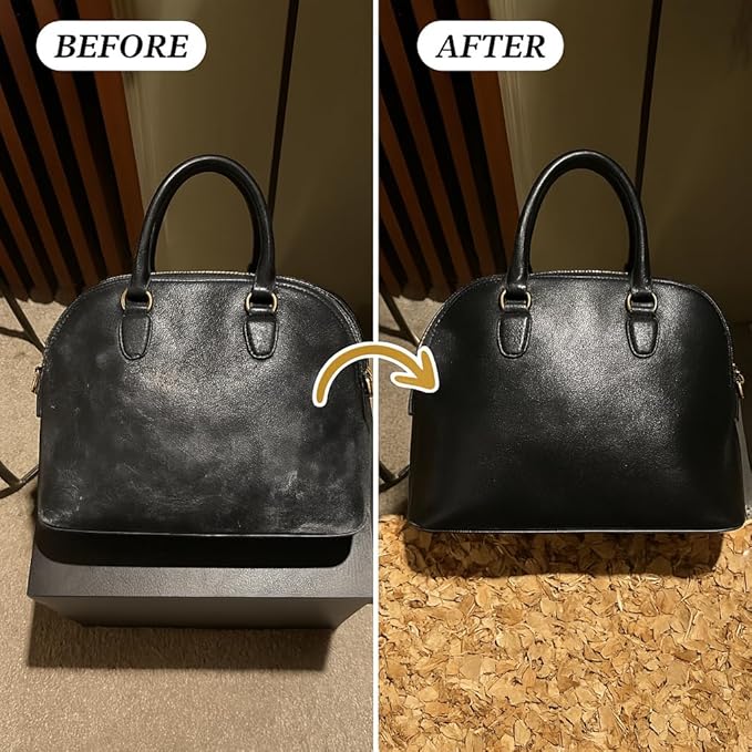 Riverside Essentials 8oz Leather Purse Cleaner & Conditioner – 3-in-1 Spray for Handbags, Designer Bags & Luxury Purses – Deodorizes, Cleans, Conditions & Restores Leather – Safe on Finishes