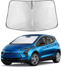 EcoNour Windshield Sun Shade Compatible for Chevrolet Bolt EV 2017– 2024 Front Window Sunshade Foldable Sun Visor UV & Heat Blocking Protection