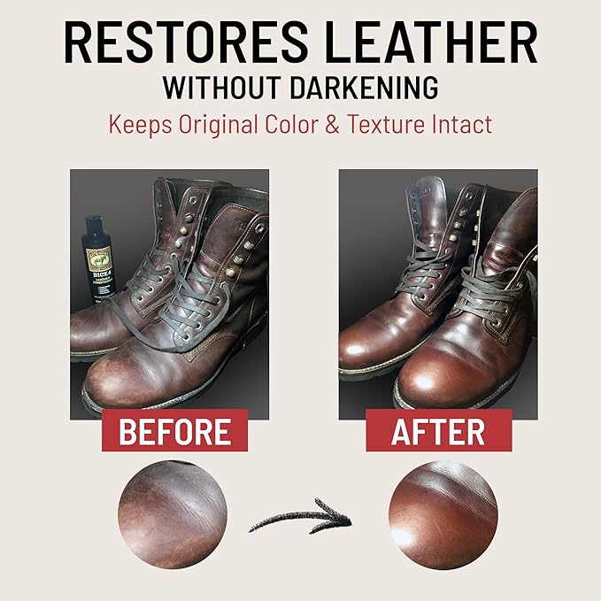 Bickmore Bick 4 Leather Conditioner 32 Fl Oz - Best Since 1882 - Leather Cleaner & Conditioner - Restore Polish & Protect All Smooth Finished Leathers