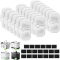 20+20 Pack Cat Water Fountain Filters, Pet Water Fountain Filters Replacement for Dog/Cat Stainless Steel Fountain PLWF005/PLWF115/PLWF105, 10 Months Set to Keep Drinking Fresh