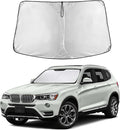 EcoNour Windshield Sun Shade for BMW X3 2011–2017 | Front Window Sunshade | Foldable Car Sun Protector | Blocks UV Rays & Keeps Interior Cooler