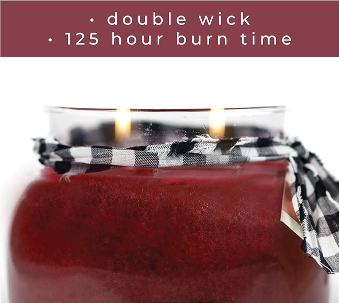 A Cheerful Giver - Cranberry Orange - 22oz Mama Scented Candle Jar with Lid - Keepers of The Light - 125 Hours of Burn Time, Gift for Women, Red