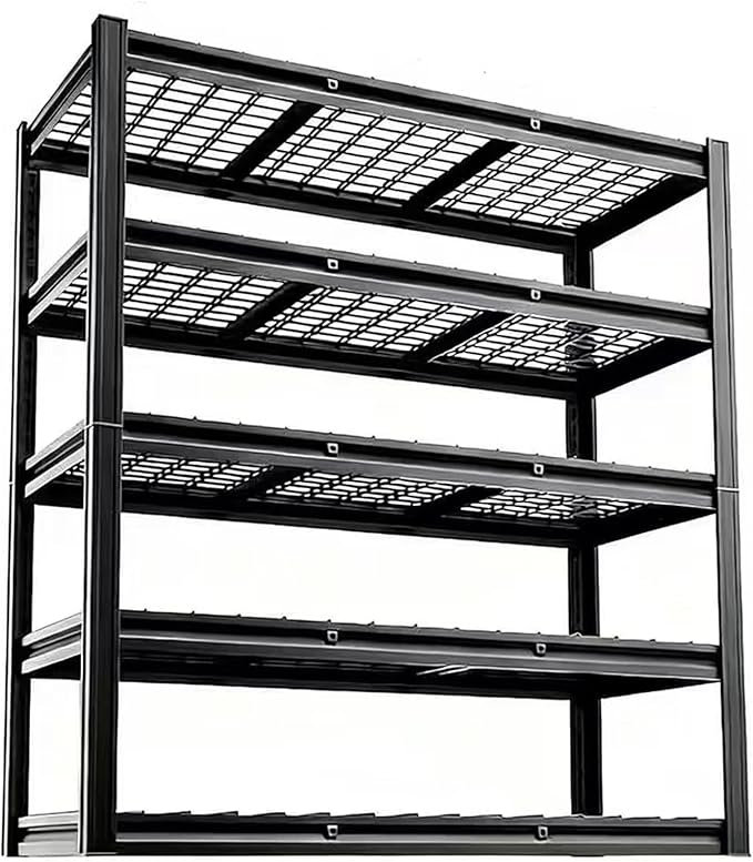 CXDMB Garage Shelving, Heavy Duty Storage Shelves Metal Shelf Unit Adjustable Industrial Storage Racks for Shop,Warehouse,Basement (84H*62W*24D, 5)