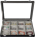 Stratalife Bracelet Holder Jewelry Organizer Jewelry Storage Earring Holder Organizer Jewelry Storage Organizer Bracelets Necklace For Girls Women 12 Grid (Gray Black)