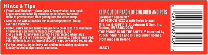 SHOUT Color Catcher, Dye-Trapping Sheets, 24 Sheets (Pack of 2)