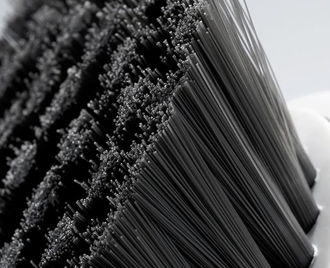 Dish Brush with Handle, Kitchen Scrub Brushes for Cleaning, Dish Scrubber with Nylon bristles for Sink, Pots, Pans(2Pack Black +2Pack White)