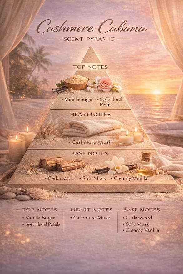 Paradise Scents Carpet and Upholstery Deodorizer, Luxury Resort Scent Powder for Rugs and Textiles, 16 Oz (Cashmere Cabana)