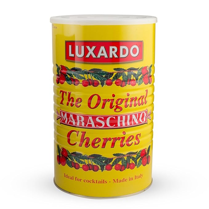Luxardo The Original Maraschino Cherries | Gourmet Cherries | Ideal For Cocktails | Product of Italy | Approximately 890 Cherries Per Tin - 12 Lbs Can.