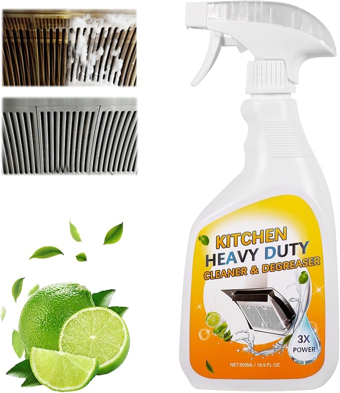 Wind in Hand Kitchen Cleaner Spray for Oven Cleaner - clean up kitchen oil stains Degreaser for Range Hoods, Cooktop Cookware & Appliances - Rich Foam & Deep Cleaning for Heavy Duty