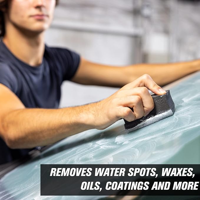 Invisible Glass 91411-6PK Glass Stripper – Hard Water Spot Remover – Strips Coatings, Waxes, Oils & Road Film – Preps Windshields for Rain Repellent & Ceramic Coating – 4 Fl Oz (Pack of 6)