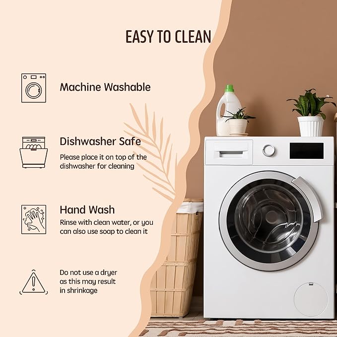 Augine Swedish Dishcloths for Kitchen, 5 Pack Reusable Paper Towels Washable, Super Absorbent Kitchen Towels, No Odor Dish Rags, Biodegradable, Quick Drying, Dishwasher Safe