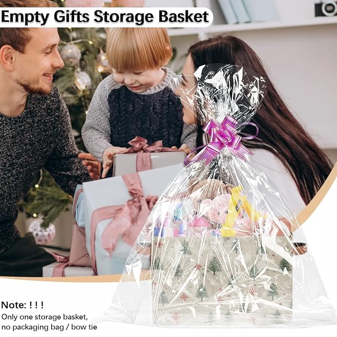 Christmas Tree Cube Storage Baskets,Foldable Storage Box Bin,Waterproof Open Shelves Basket Clothing Organizer Toy Basket Gifts Empty for Bedroom Home Decor