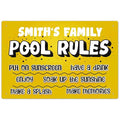 Custom Pool Sign, Pool Rules Put On Sunscreen for Pool Décor Sign, 12x18 Inches, Rust Free .063 Aluminum, Fade Resistant, Made in USA by Sigo Signs
