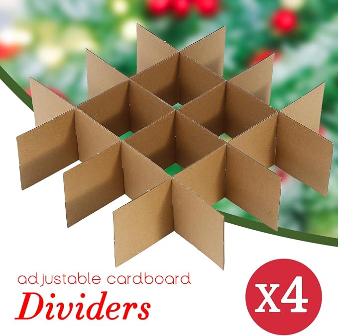 Christmas Decoration Organizer Ornament Holder Village Storage Chest Box，Tree Keepers Ornament Ball Storage，Santas Bags Storage
