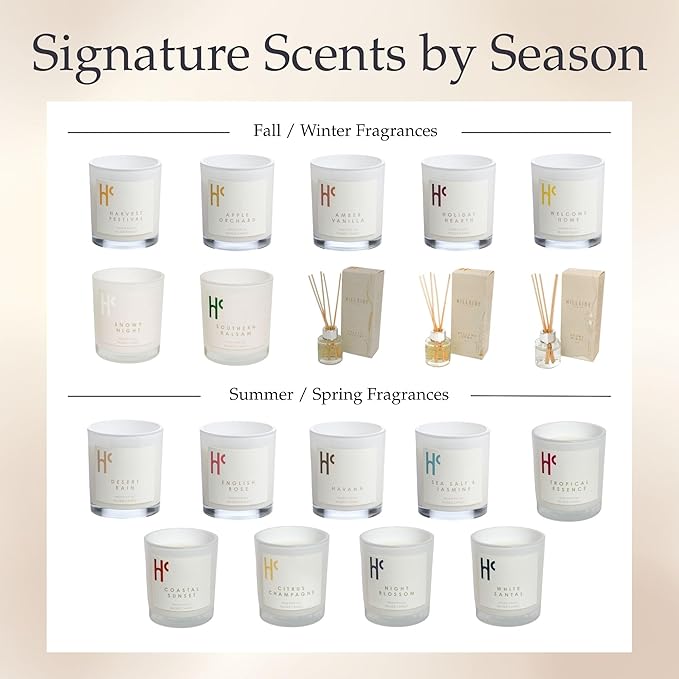 Apple Orchard + Harvest Festival + Welcome Home Scented Candles, Soy Candles, Single Wick Candles, Luxury Candles (9 oz)