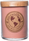ECO CANDLE CO. Recycled Candle, Fig & Oak, 18 oz. Double Wick - Scents of Figs, Cranberries, Leather, & Musk - 100% Soy Wax, No Lead, Kraft Paper Label & Lid, Hand Poured, Midwest Grown Soybeans
