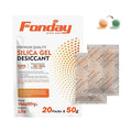 50g x 20 packs Fonday Rechargeable Silica Gel Desiccant Packets Fast Reactivate Desiccant Bags Moisture Absorbers for Storage Bins, Suitcase, Safe, 3D Filaments, Electronics