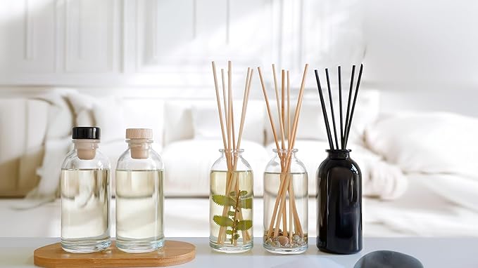 Urban Naturals Satsuma Tangerine Reed Diffuser Refill Set | Includes a Free Set of Reed Sticks! 4 oz | Long Lasting Room Scent | Great Home Gift Idea