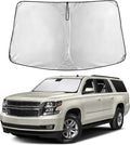 EcoNour Windshield Sun Shade Compatible for Chevrolet Suburban 2015–2020 | Full-Size SUV Front Window Sunshade | Foldable Sun Visor Protector | UV & Heat Blocking Protection