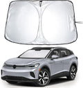 EcoNour Windshield Sun Shade Compatible for Volkswagen ID.4 2021–2026 | Custom Fit EV Front Window Sunshade | Foldable Heat & UV Reflective Sun Visor