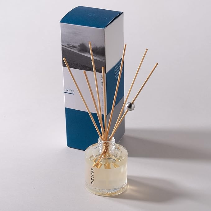 APOTHIA - Wave Mini Aromatic Diffuser | White Grapefruit & Sea Salt | Premium Essential Oils | Up to 6 Months | 2 oz | 55 ml | Small Batches for Luxury Quality in Elegant Glass Bottle
