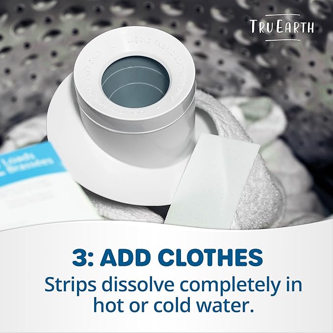 Tru Earth Platinum - Heavy Duty Laundry Detergent Sheets - Up to 128 Loads (64 Count), Fragrance Free - Ultra-Concentrated - Eco-Friendly Laundry Sheets