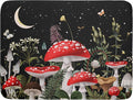 Red Mushroom Dish Drying Mat for Kitchen Counter Plant Leaves Drainer Mats Rack Holder Countertop Absorbent Microfiber Coffee Pads 18x24 Inch