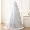 Jumbo Christmas Tree Removal Bag, White Extra Large 6ft Width x 9ft Tall Christmas Tree Disposal Bag Waterproof for Upright Storage
