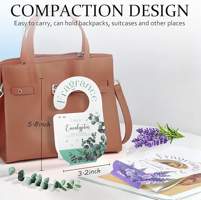 14 Packs Lavender & Eucalyptus Sachets Bags for Drawers and Closets, Long Lasting Scented Sachets Air Fresheners, Natural Odor Eliminator, Home Fragrance Potpourri Bag for Everywhere