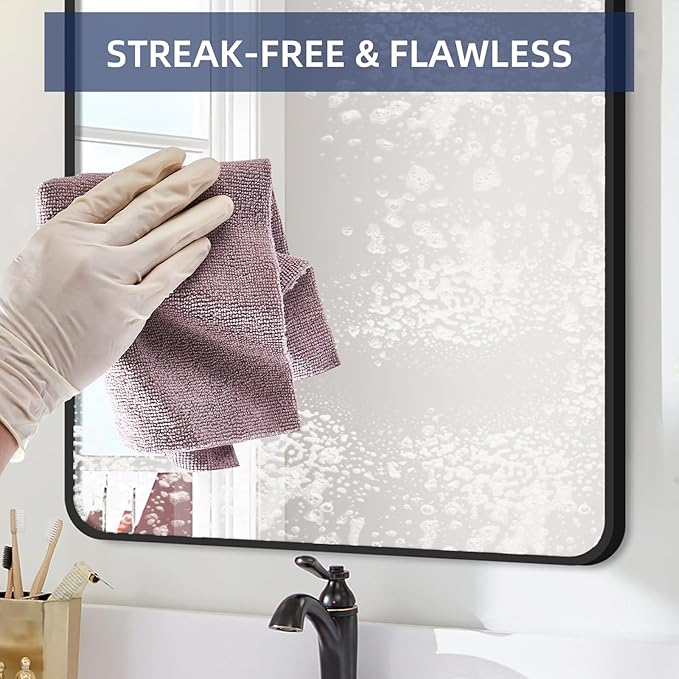 & PLUSH Microfiber Cleaning Cloth Roll - 85 Pack, Tear Away Microfiber Towels, 12" x 12", Reusable, Washable, Streak Free, Ultra Absorbent Dish Rags for Car, Home, Garage or Shop (Grey)