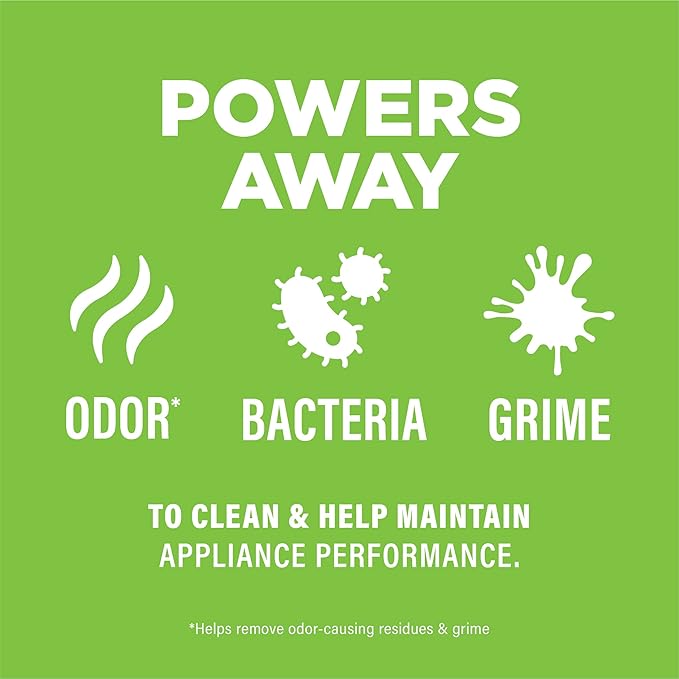 Affresh Washing Machine Cleaner, Helps Power Away Odor Causing Bacteria & Grime Deep Inside Pump, Valve & Hoses, 12 Time Release Tablets, 1 Year Supply