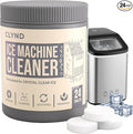 CLYND Nickel Safe Ice Machine Cleaner and Descaler 24-Pack Countertop Ice Maker Cleaner Tablets – No Residue, Unscented, Non-Corrosive Formula for Commercial, Nugget, and Home Machines