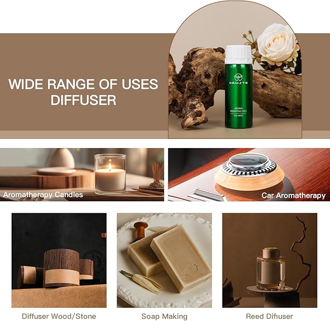 Diffuser Essential Oil - Sexy Elf - Exotic Tropical Fruit & Jasmine Oil Blend for Diffusers, 3.38 Fl Oz Long-Lasting Woody Musk Scent for Bedroom & Living Spaces