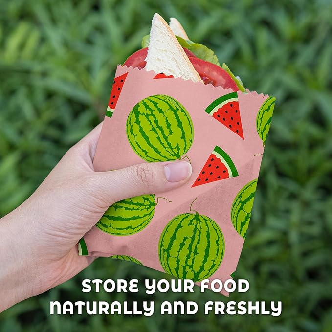 Akeeko Reusable Beeswax Food Wraps - Assorted 12 Pack, Reusable, Plastic-Free Food Storage, Sustainable Gifts, 3 Sizes (6S,4M,2L)