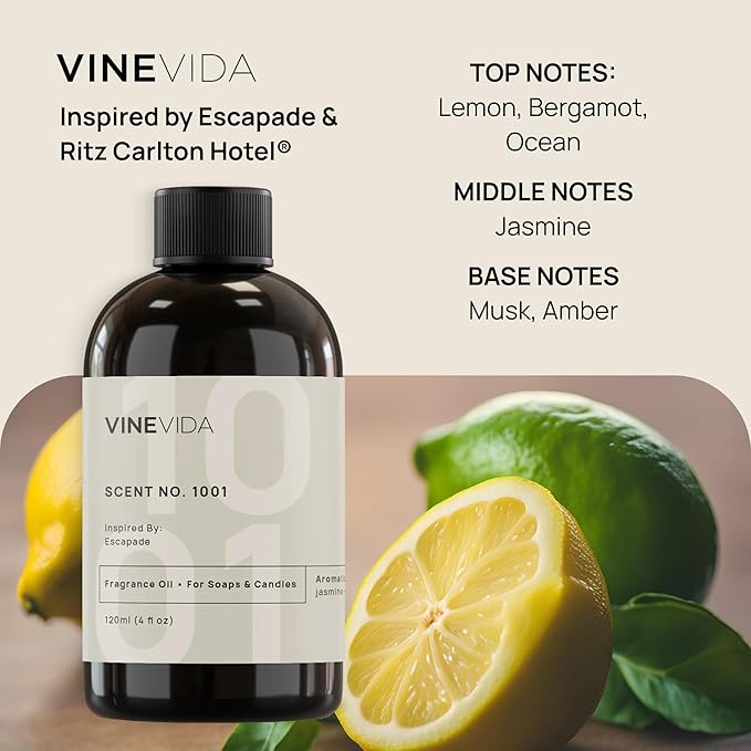 VINEVIDA [4oz] Scent No.1001 Fragrance Oil - USA Made Candle & Soap Scents