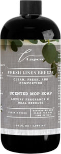 Lapew Fresh Linen Breeze Scented Mop Soap Concentrate 36 oz | Premium Fragranced Floor Cleaner | Streak-Free | Hard Floor Cleaning Solution | Eco Friendly | Made in USA
