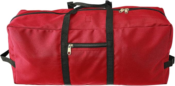 5 ft Christmas Tree Storage Bag - Heavy Duty Large Artificial Christmas Tree Bag with Reinforced Handles - 600D Oxford Cloth Artificial Disassembled Trees (red)