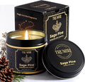Sage & Pine Candle Strong Scented Soy Candel Natural Non Toxic Velas Aromáticas for Cleansing Gift for Fall Christmas Holidays Pack of 1 5Oz Decorartive Travel Tin