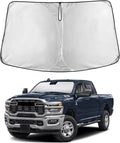 Econour Windshield Sun Shade for Dodge Ram 2500 2010 – 2024 2025 2026, Sun Visor for Front Windshield & Window Sunshade Cover, UV Heat Blocker & Protector, Car Accessories