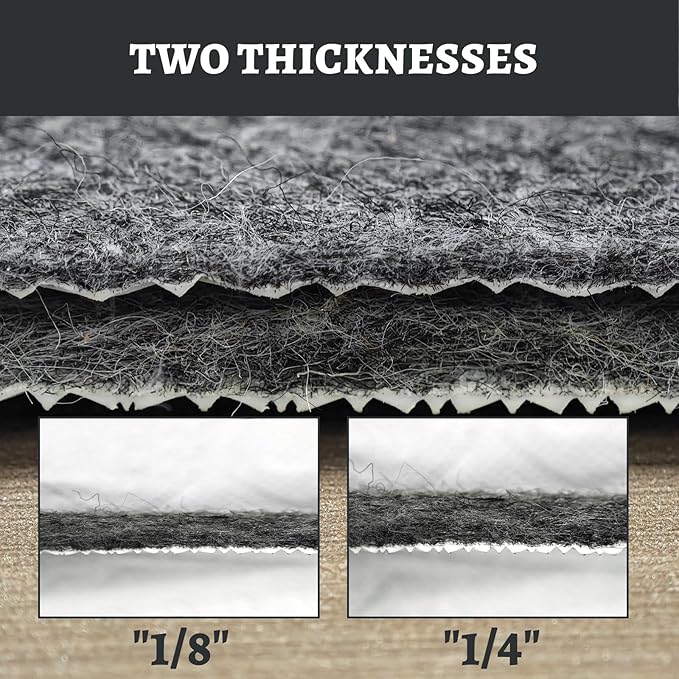 100% Waterproof Rug pad, 9x12 ft Area Rug Non-Slip Rug Pads, Carpet Pads for All Floors and finishes, Felt pad for Hardwood Floors, Keep Carpets in Place Soft and Secure