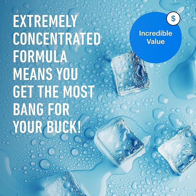 Essential Values Ice Machine Cleaner and Descaler 16 fl oz - Nickel Safe Countertop Ice Maker Cleaner - Compatible with Major Brands (Scotsman, KitchenAid, Affresh, etc.) - 6 pack