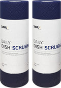 Jumuk Supplies Daily Dish Scrubber Sheet Non-Scratch Household Disposable Cleaning Sponges | Recyclable, Eco-Friendly & Perfect for Kitchen, Home Cleaning and Outdoor Use (2, Navy)