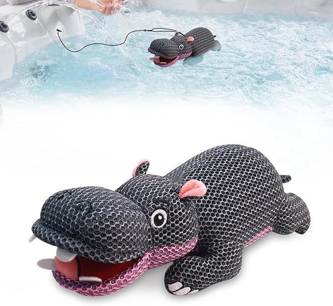 Hippo Hot Tub Scum Absorber Reusable Washable Scum Absorber for Spa Hot Tub Accessories Pool Oil Absorbing Sponge (1 Pack, Hippo)