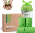 JENCENBIO Compost Bags 4-5 Gallon with Handles Tie Extra Thick 0.78 Mils Wastebasket Liners Bags for Kitchen Bathroom Office US BPI ASTM D6400 and Europe OK Compost Home Certified