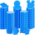 Zhehao 50 Pack 5 Shapes Hot Tub Sponge Absorber Oil Absorbing Sponge Foam Hot Tub Scum Absorber for Swimming Pool Spa Cleaning Accessories(Blue)