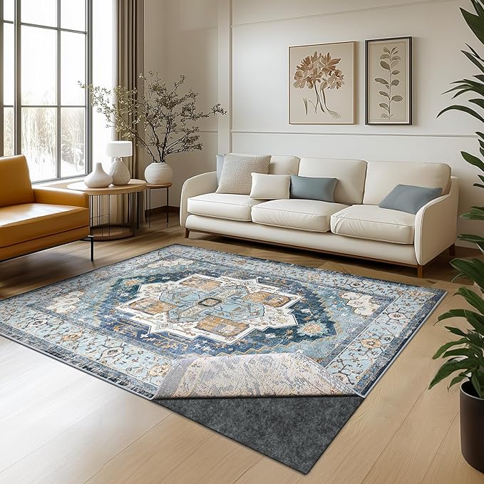 Waterproof Rug Pad, 2x8 ft Area Rug Non-Slip Carpet Pad, Non-Slip Rug Pads for All Floors and Finishes, Felt Pad for Hardwood Floors, Keeps Carpets in Place Soft and Safe