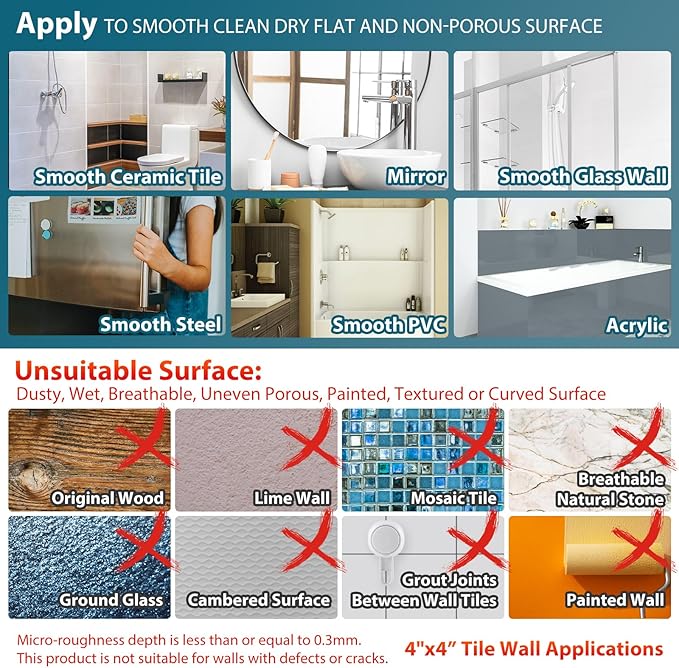 TAILI Shower Handles for Elderly Suction, 2 Pack 12 Inch Shower Grab Bars for Seniors, Grab Bars for Bathtubs and Showers, No Drilling Removable Safety Shower Grip, Silver