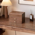 YESWOOD Jewelry Box Organizer, North America Black Walnut Wood Jewelry Boxes with 3 Drawers for Women for Storage & Display of Necklaces, Rings, Earrings, and Bracelets