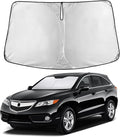EcoNour Windshield Sun Shade Compatible for Acura RDX 2013-2018 Front Window Sunshade Foldable Sun Visor UV & Heat Blocking Protection
